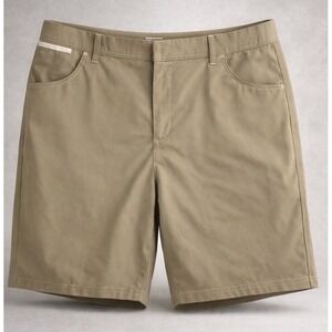 Adidas Mens Golf Shorts 38 Khaki Climalite Lightweight Performance Casual